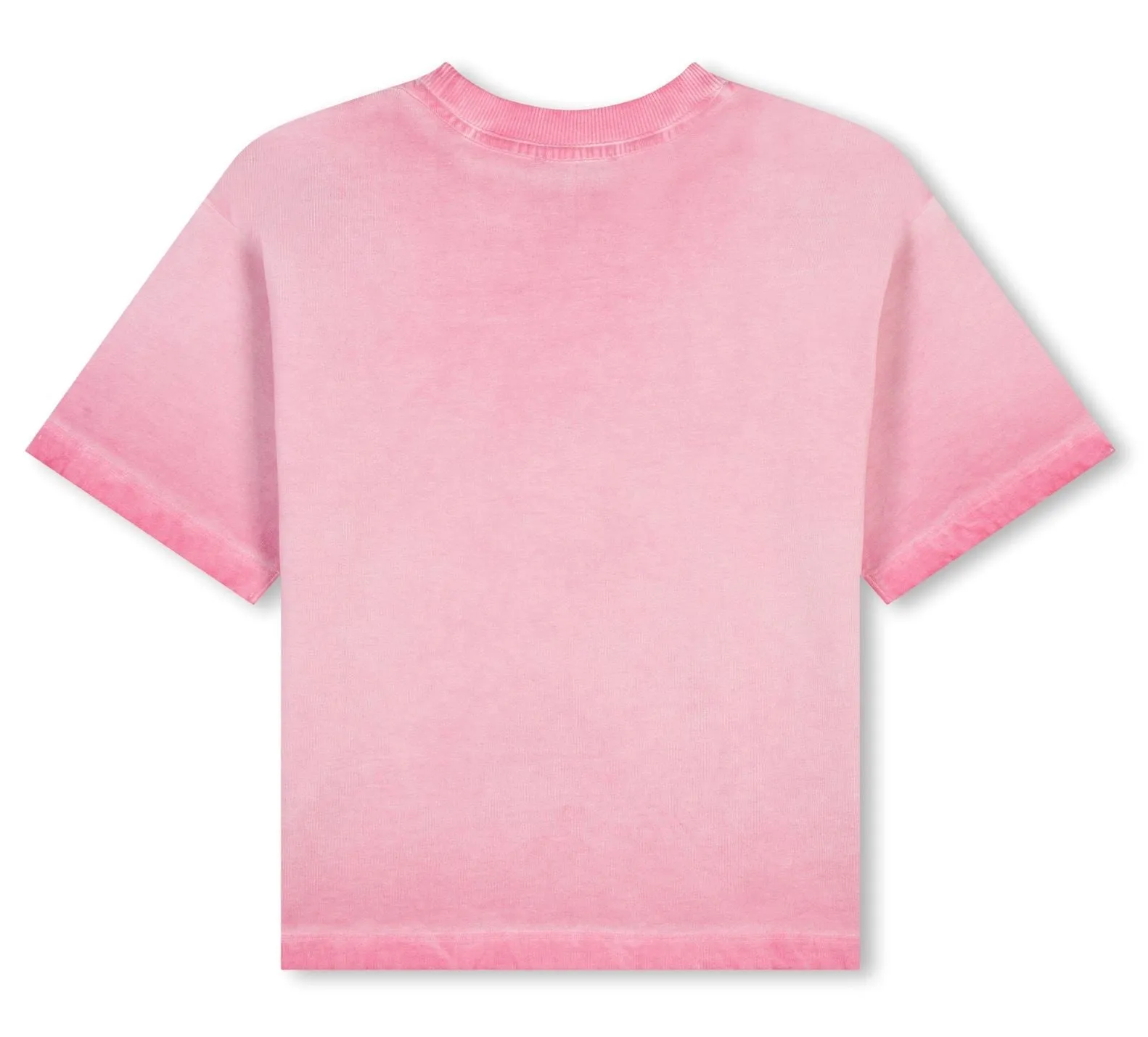 The Marc Jacobs Destroy Effect Logo Tee In Fuchsia