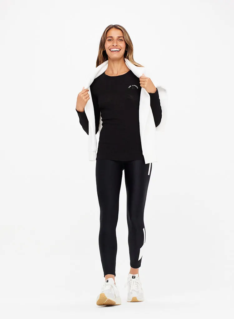 THE UPSIDE RIB CHRISSY LONG SLEEVE TOP