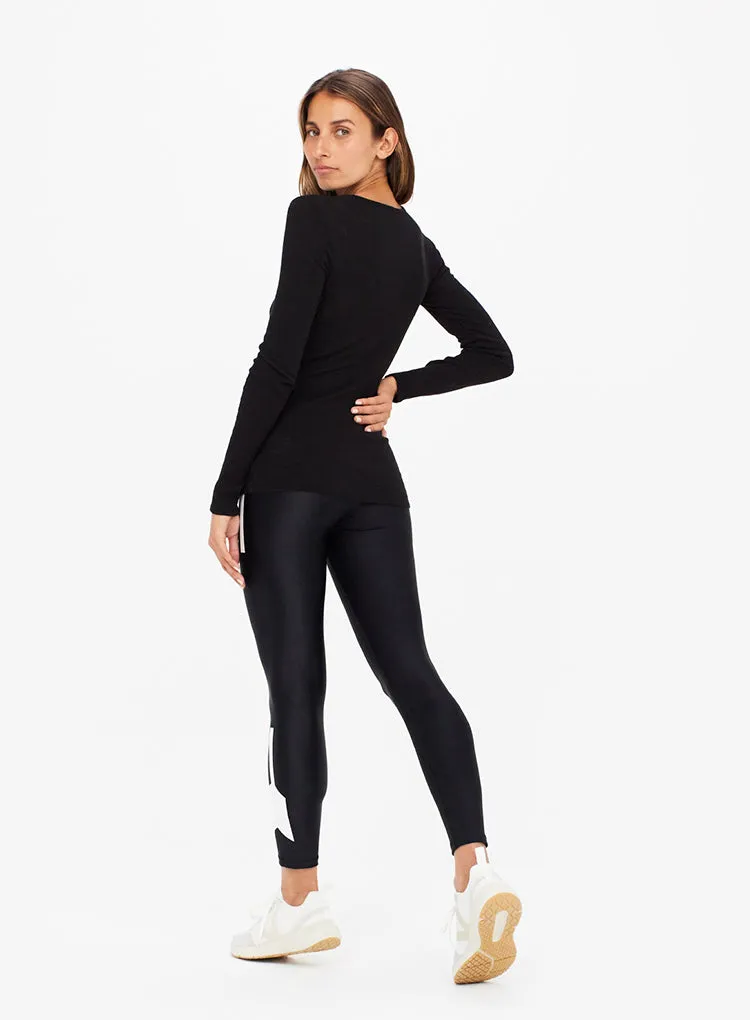 THE UPSIDE RIB CHRISSY LONG SLEEVE TOP