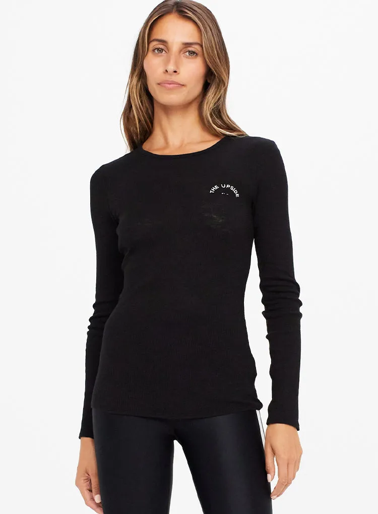 THE UPSIDE RIB CHRISSY LONG SLEEVE TOP