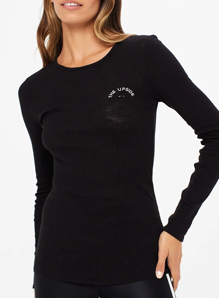 THE UPSIDE RIB CHRISSY LONG SLEEVE TOP