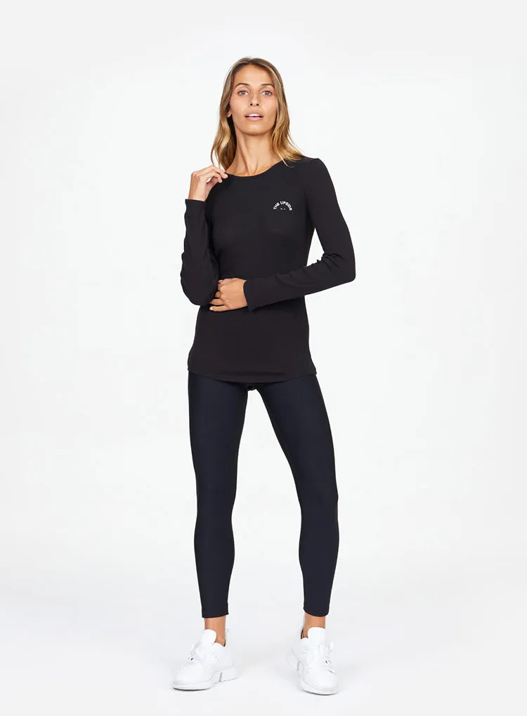 THE UPSIDE RIB CHRISSY LONG SLEEVE TOP