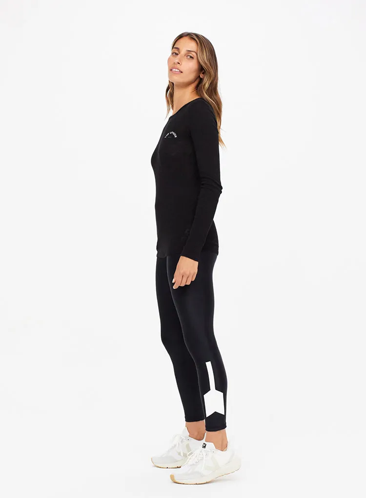 THE UPSIDE RIB CHRISSY LONG SLEEVE TOP
