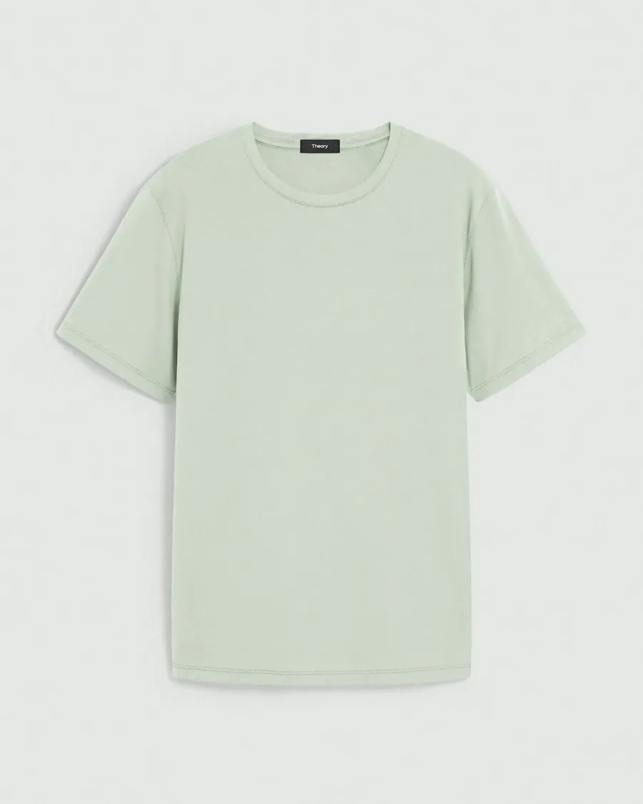 Theory Essential Tee in Anemone - Greenstone