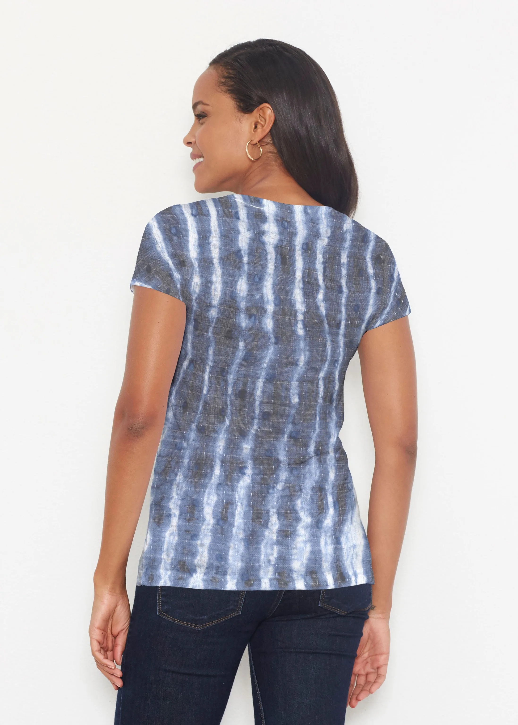 Tie-Dye Ripple (14183) ~ Signature Short Sleeve Scoop Shirt