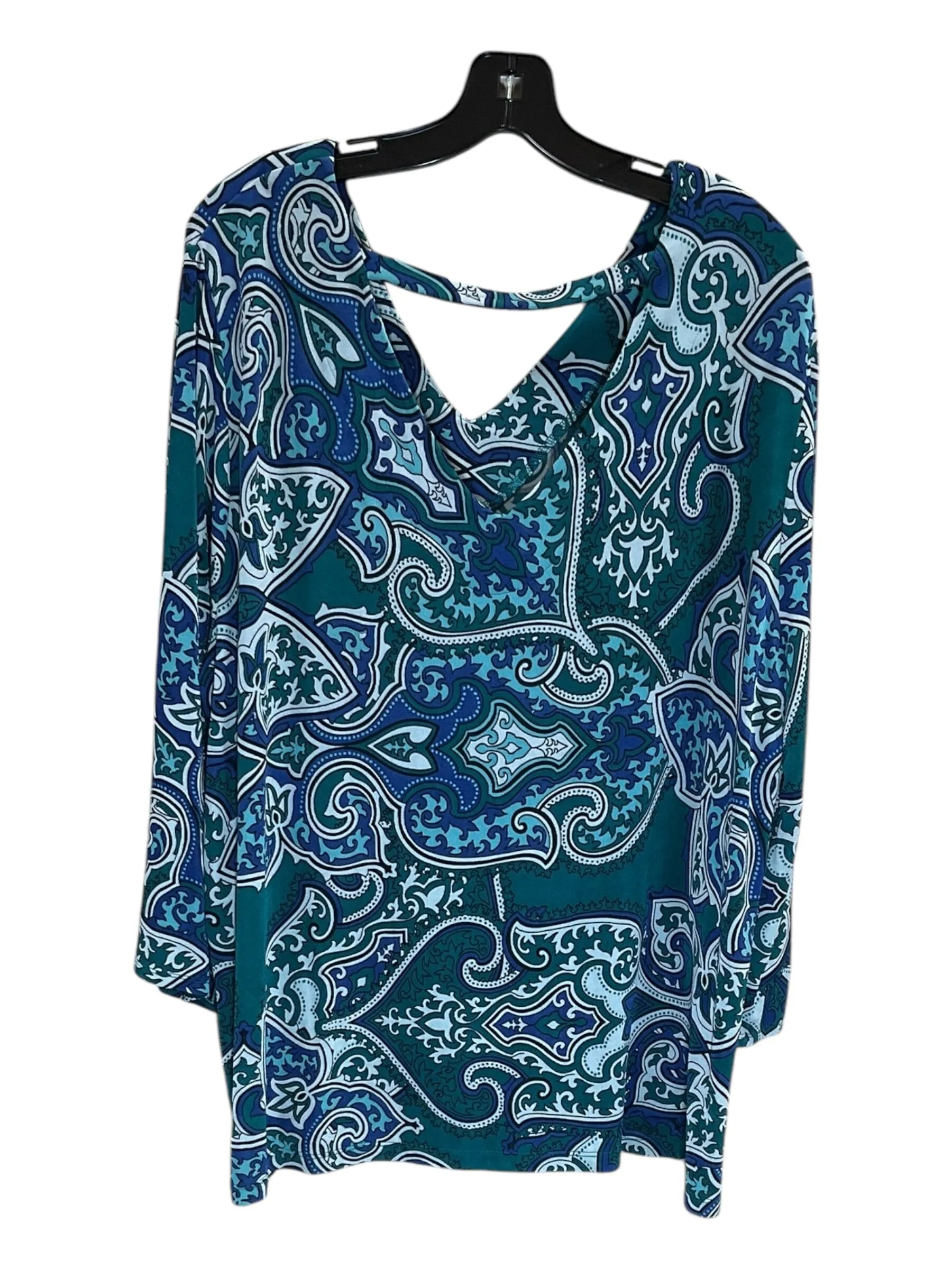 Top 3/4 Sleeve By Chicos  Size: 1x