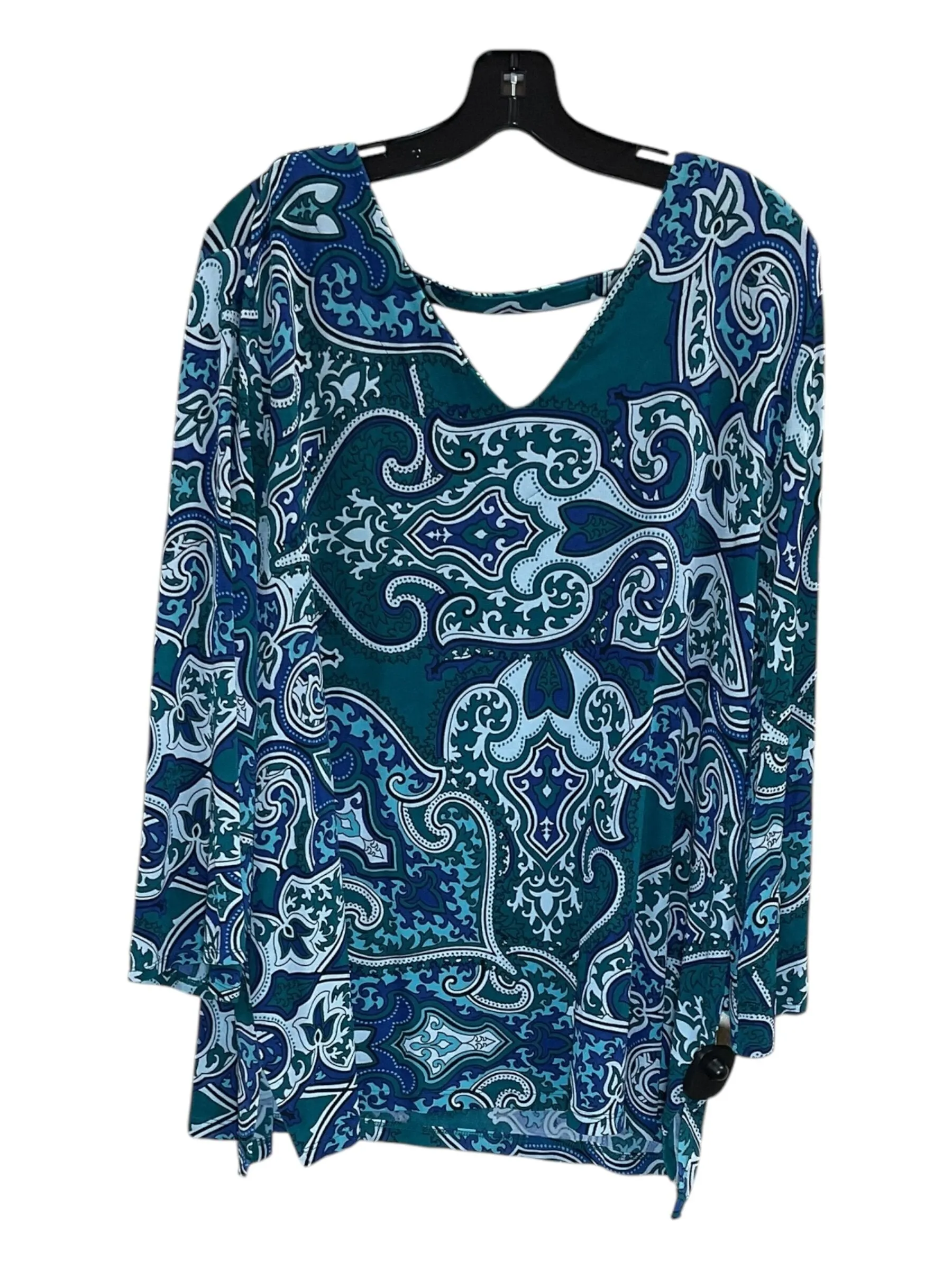 Top 3/4 Sleeve By Chicos  Size: 1x