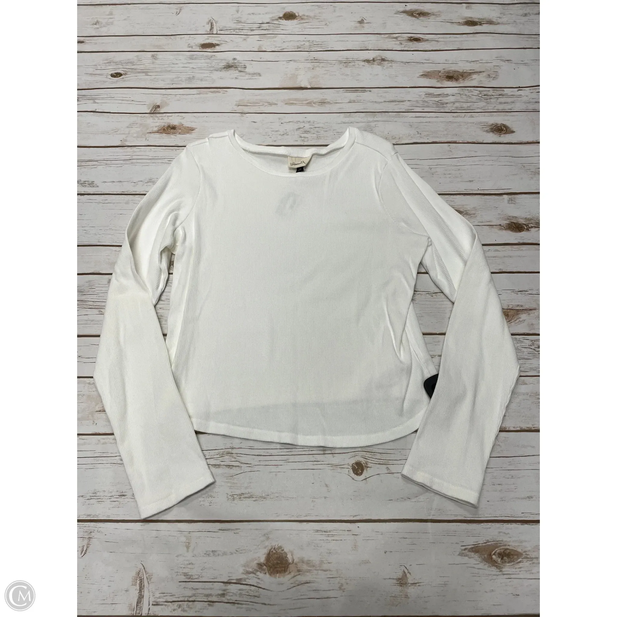 Top Long Sleeve Basic By Universal Thread In White, Size: Xxl