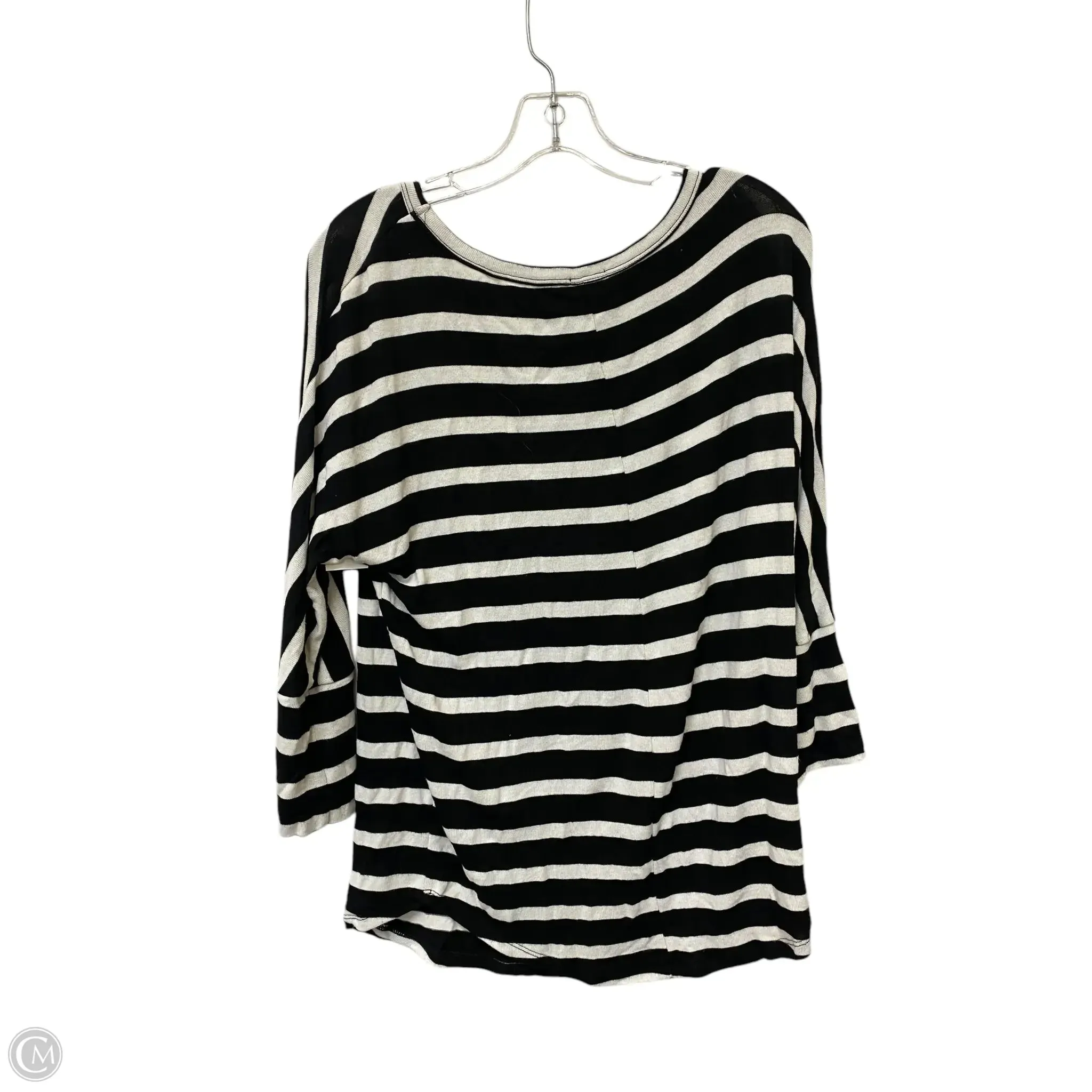 Top Long Sleeve By 41 Hawthorn In Striped Pattern, Size: M