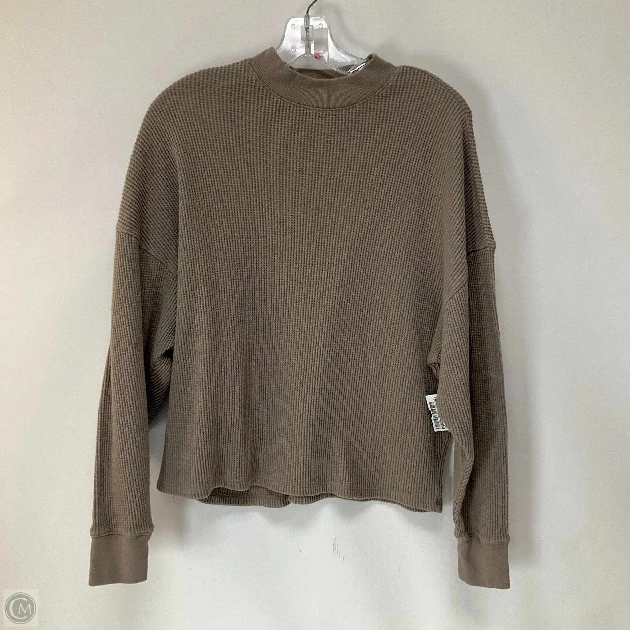 Top Long Sleeve By Abercrombie And Fitch In Brown, Size: S