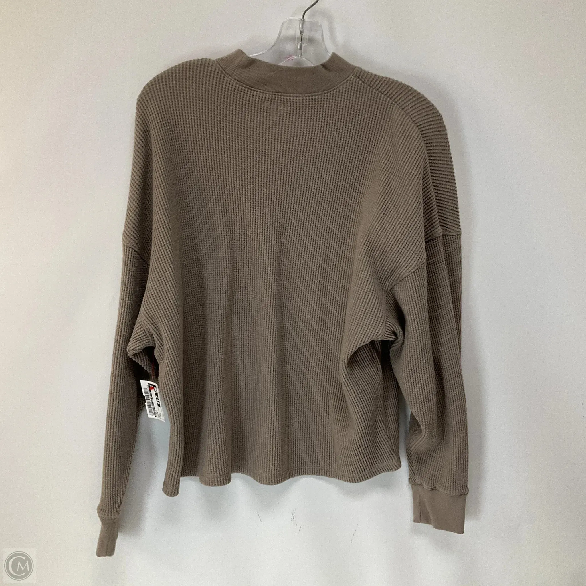Top Long Sleeve By Abercrombie And Fitch In Brown, Size: S