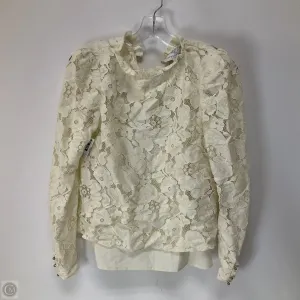 Top Long Sleeve By Anthropologie In Cream, Size: Xs