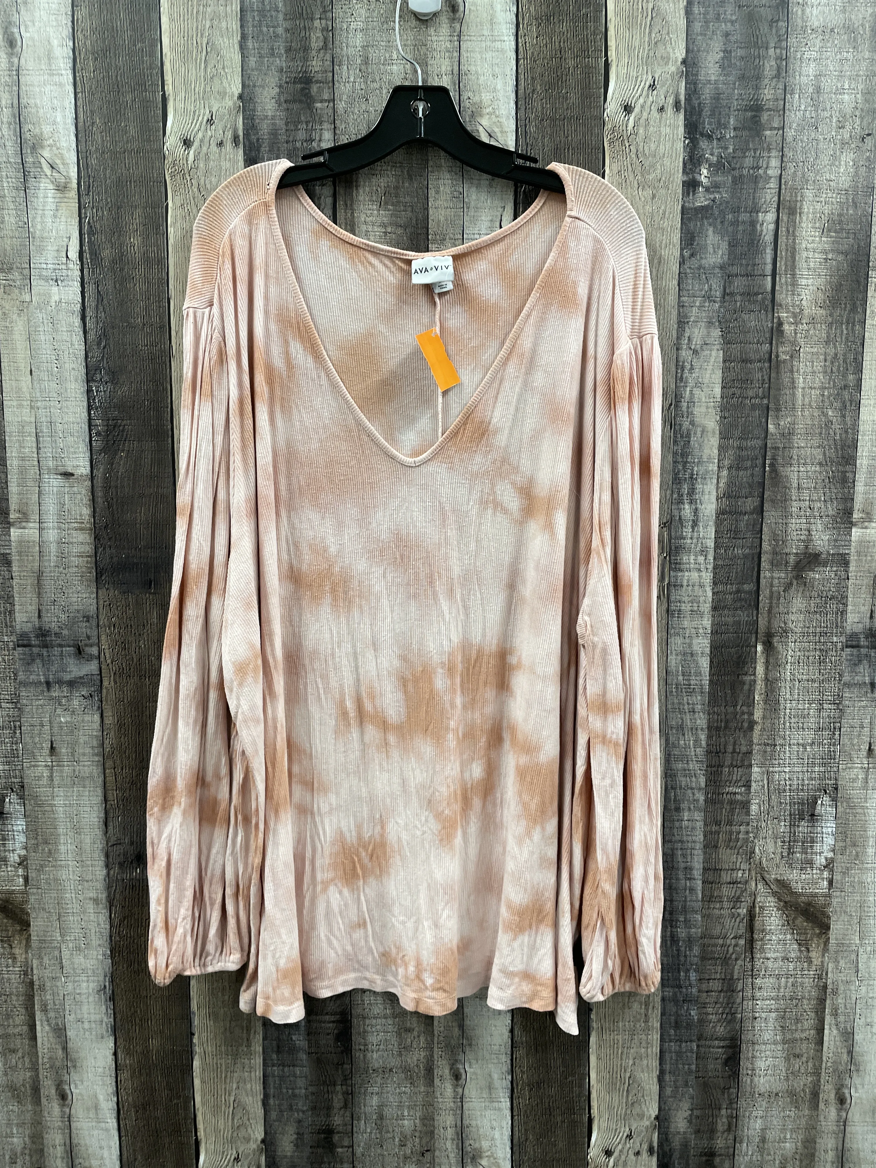 Top Long Sleeve By Ava & Viv  Size: 3x