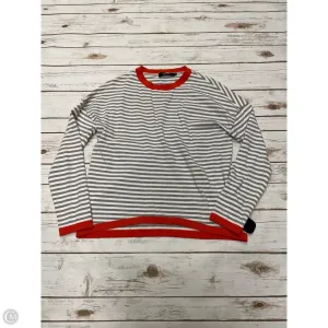 Top Long Sleeve By Cme In Striped Pattern, Size: M