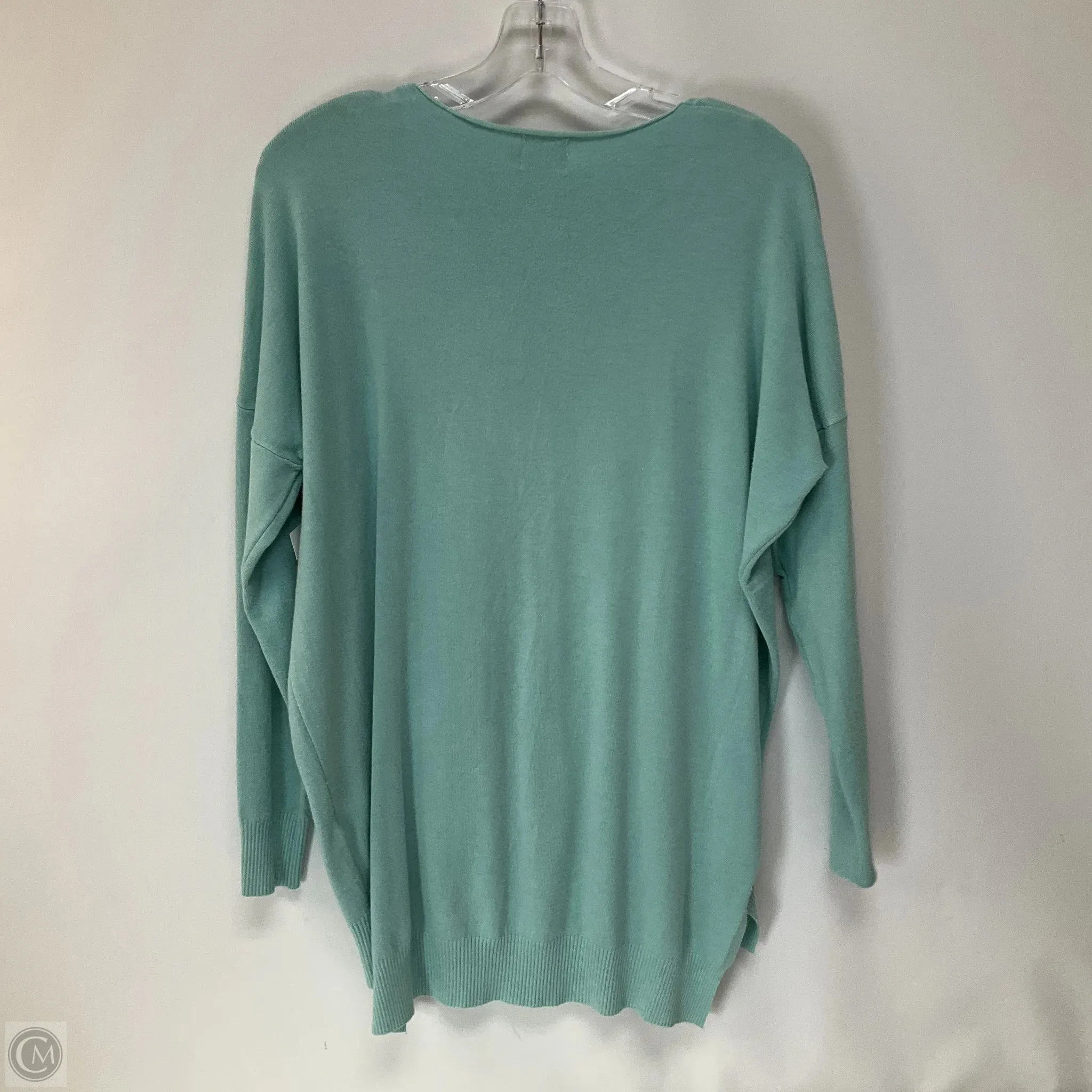 Top Long Sleeve By Dreamers In Aqua, Size: M