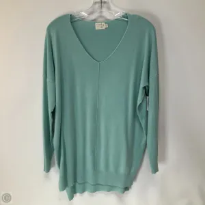 Top Long Sleeve By Dreamers In Aqua, Size: M