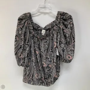 Top Long Sleeve By Evereve In Blue, Size: Xs