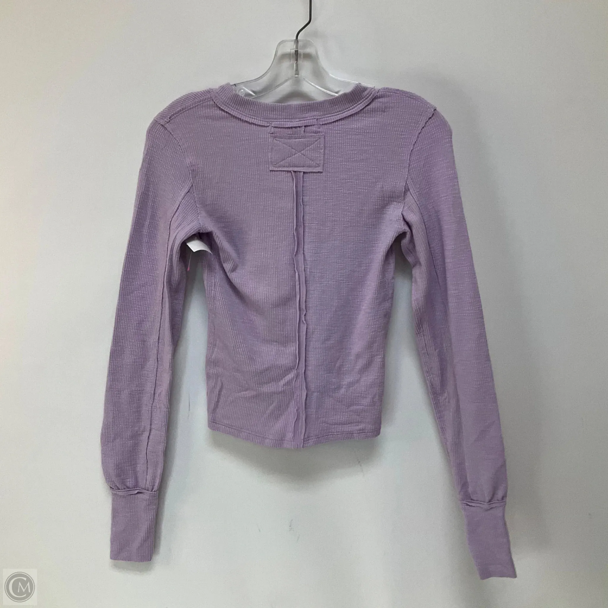 Top Long Sleeve By Free People In Purple, Size: Xs