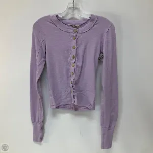 Top Long Sleeve By Free People In Purple, Size: Xs