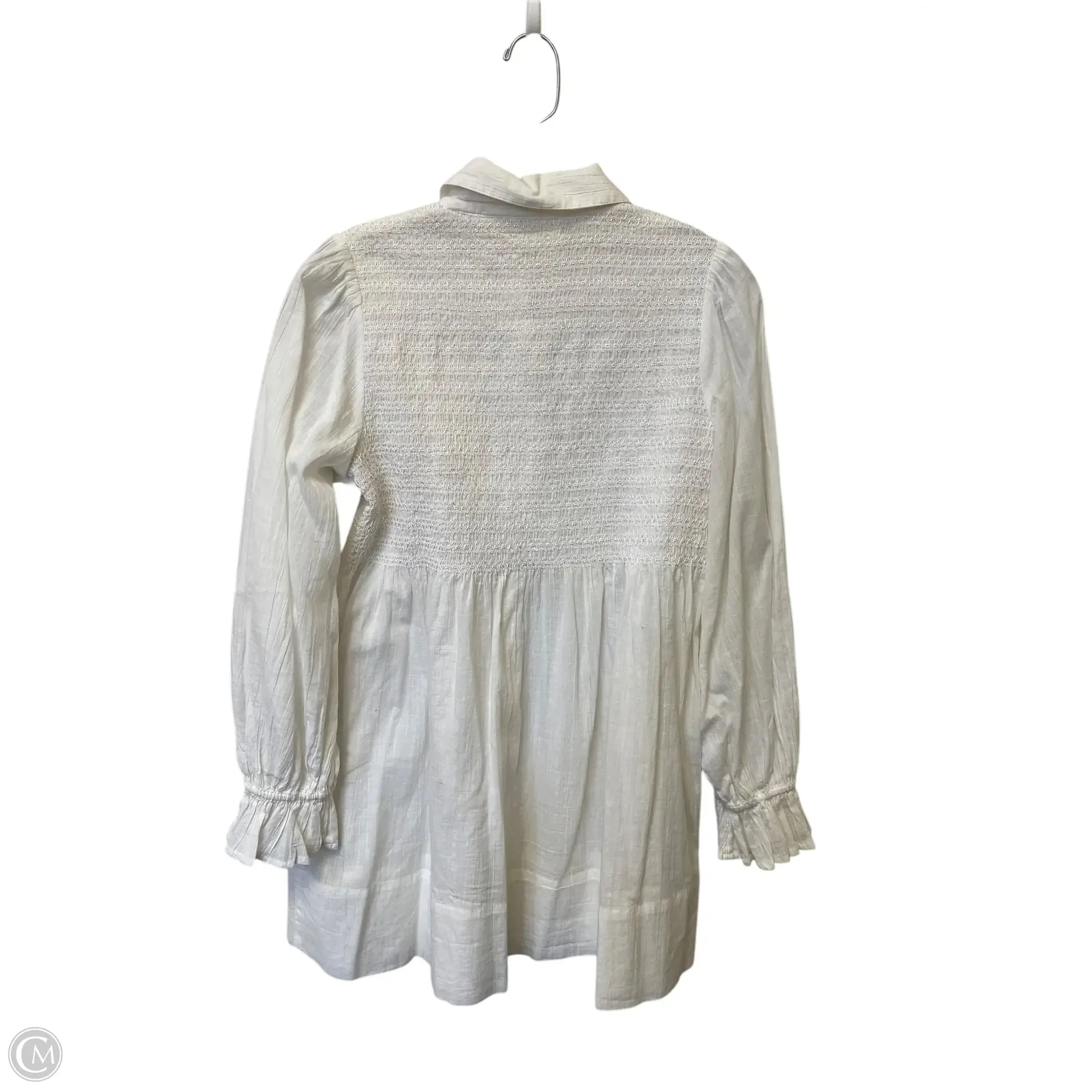Top Long Sleeve By Maeve In White, Size: Xs