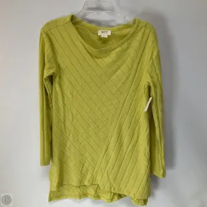 Top Long Sleeve By Maeve In Yellow, Size: S