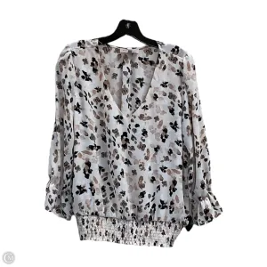 Top Long Sleeve By Philosophy In Tan, Size: L