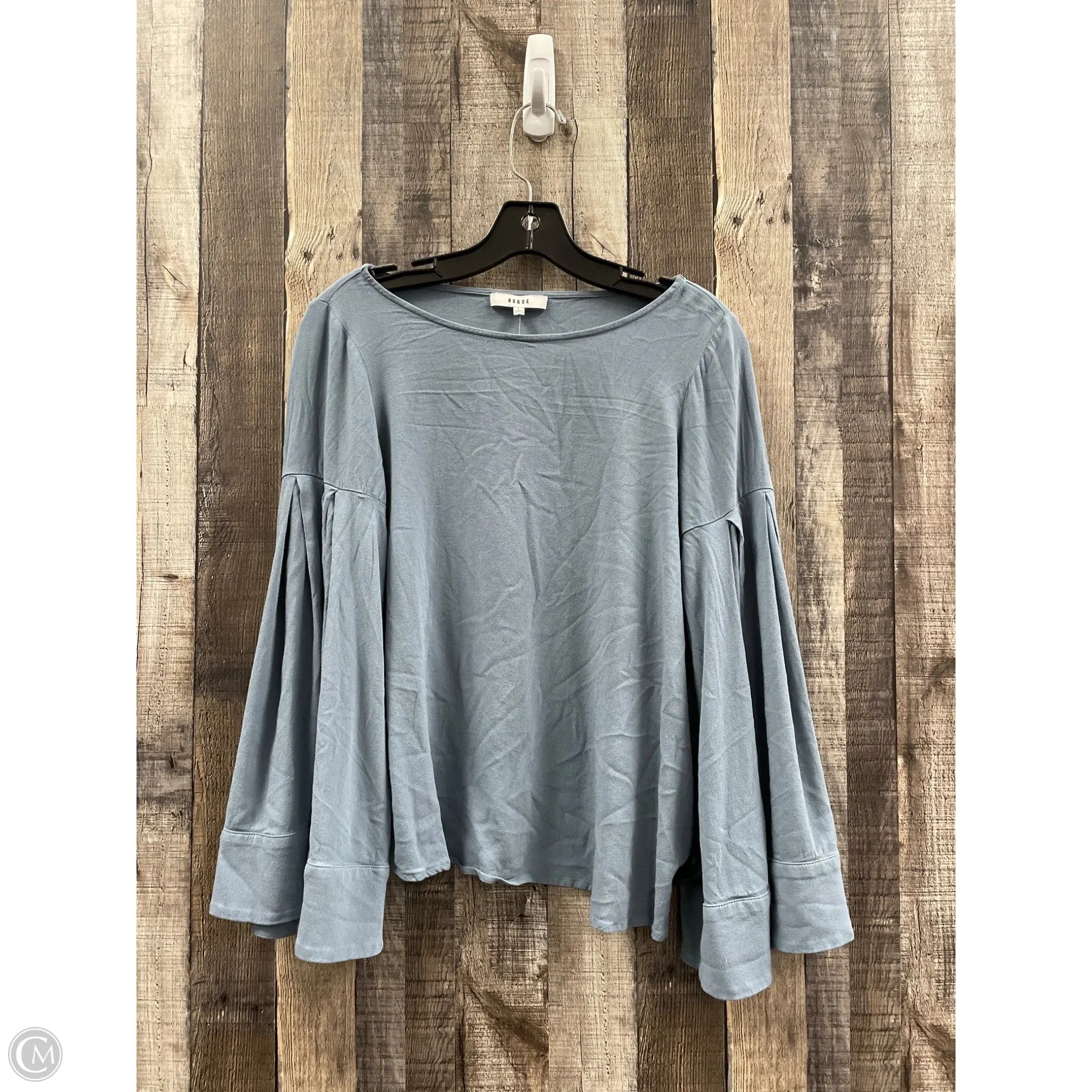 Top Long Sleeve By Ro & De In Blue, Size: S