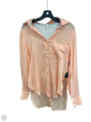 Top Long Sleeve By We The Free In Orange, Size: Xs