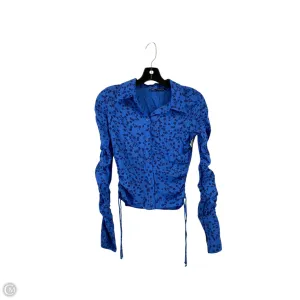 Top Long Sleeve By Zara In Blue, Size: Xs