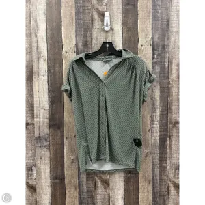 Top Short Sleeve By Adrianna Papell In Polkadot Pattern, Size: S