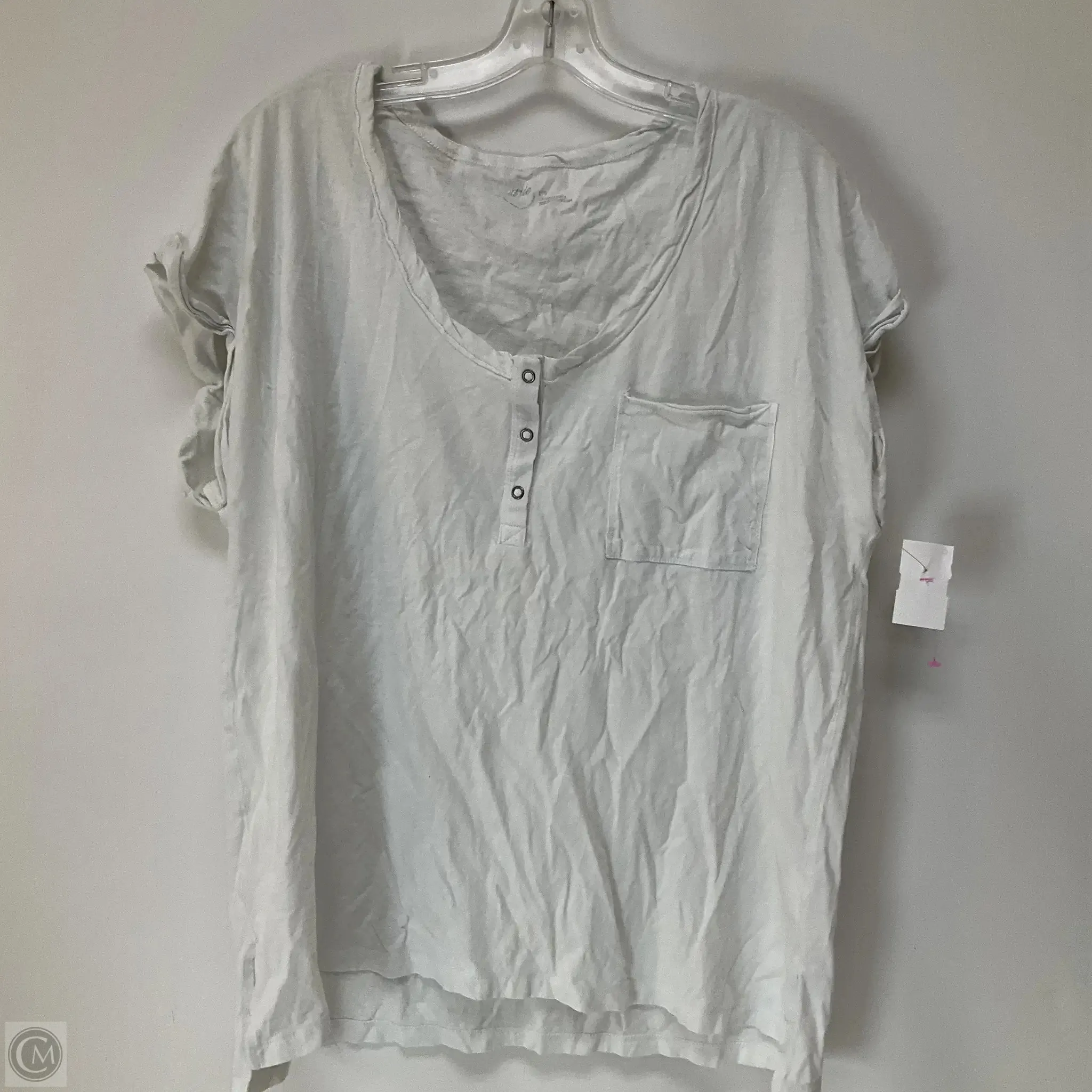 Top Short Sleeve By Aerie In White, Size: L