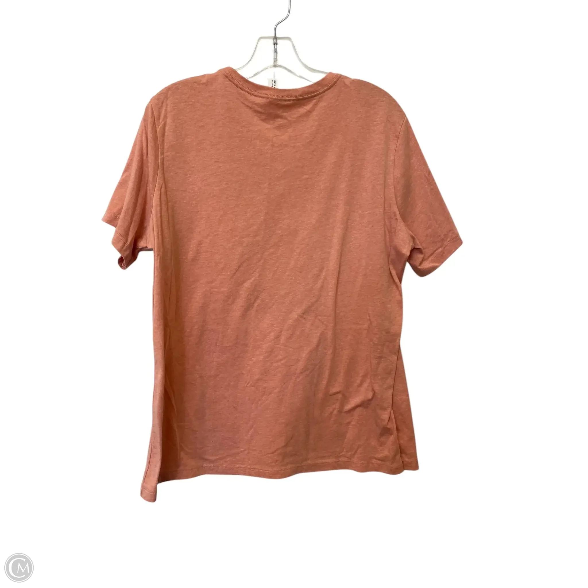 Top Short Sleeve By Bella   Canvas In Pink, Size: Xl