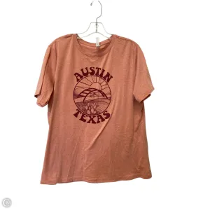 Top Short Sleeve By Bella   Canvas In Pink, Size: Xl