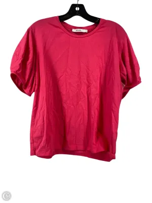 Top Short Sleeve By Clothes Mentor In Pink, Size: L
