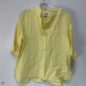 Top Short Sleeve By Cma In Yellow, Size: M