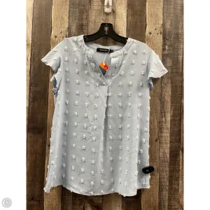 Top Short Sleeve By Cme In Blue, Size: S