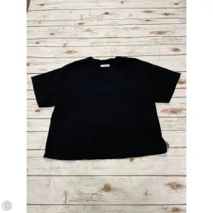 Top Short Sleeve By Cmf In Black, Size: M