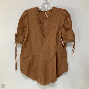 Top Short Sleeve By Free People In Brown, Size: Xs