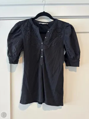 Top Short Sleeve By Loft In Black, Size: Xs