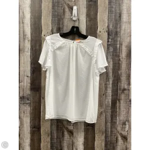 Top Short Sleeve By Loft In White, Size: S