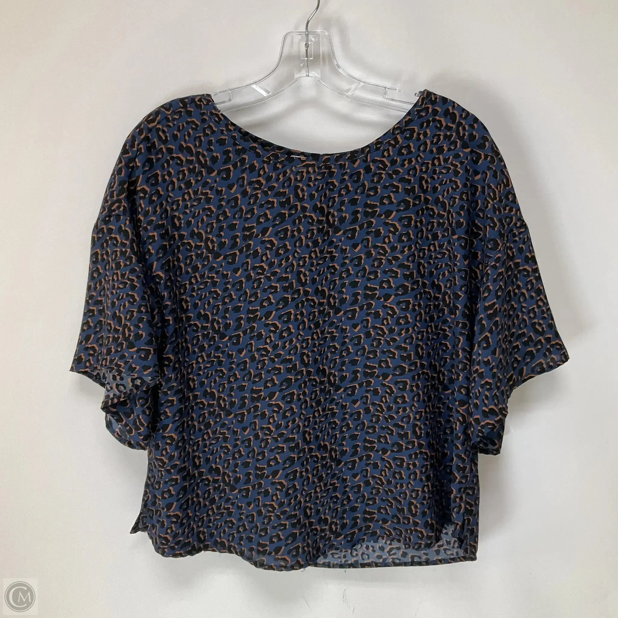 Top Short Sleeve By Peyton Jensen In Animal Print, Size: Xs