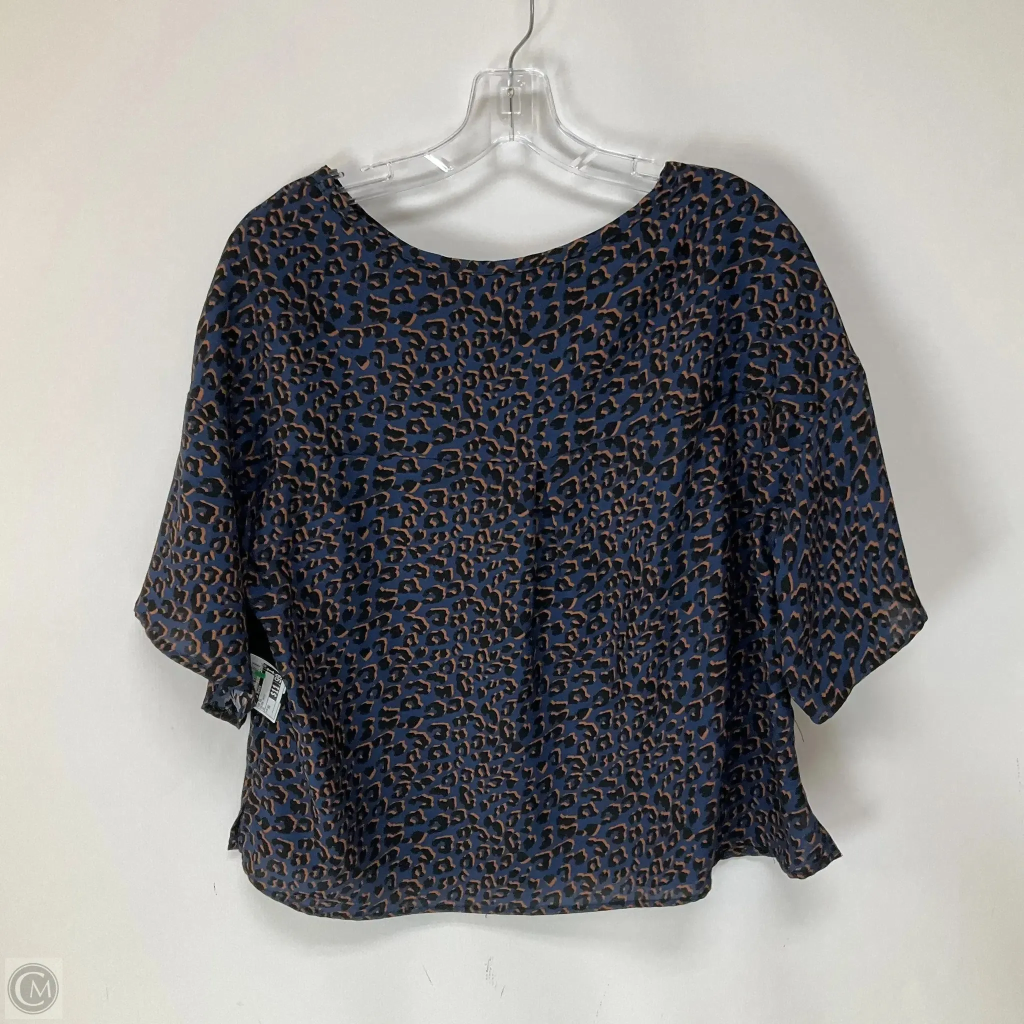 Top Short Sleeve By Peyton Jensen In Animal Print, Size: Xs