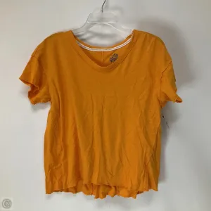 Top Short Sleeve By Pilcro In Orange, Size: S