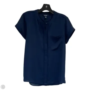 Top Short Sleeve By Simply Vera In Navy, Size: Mp