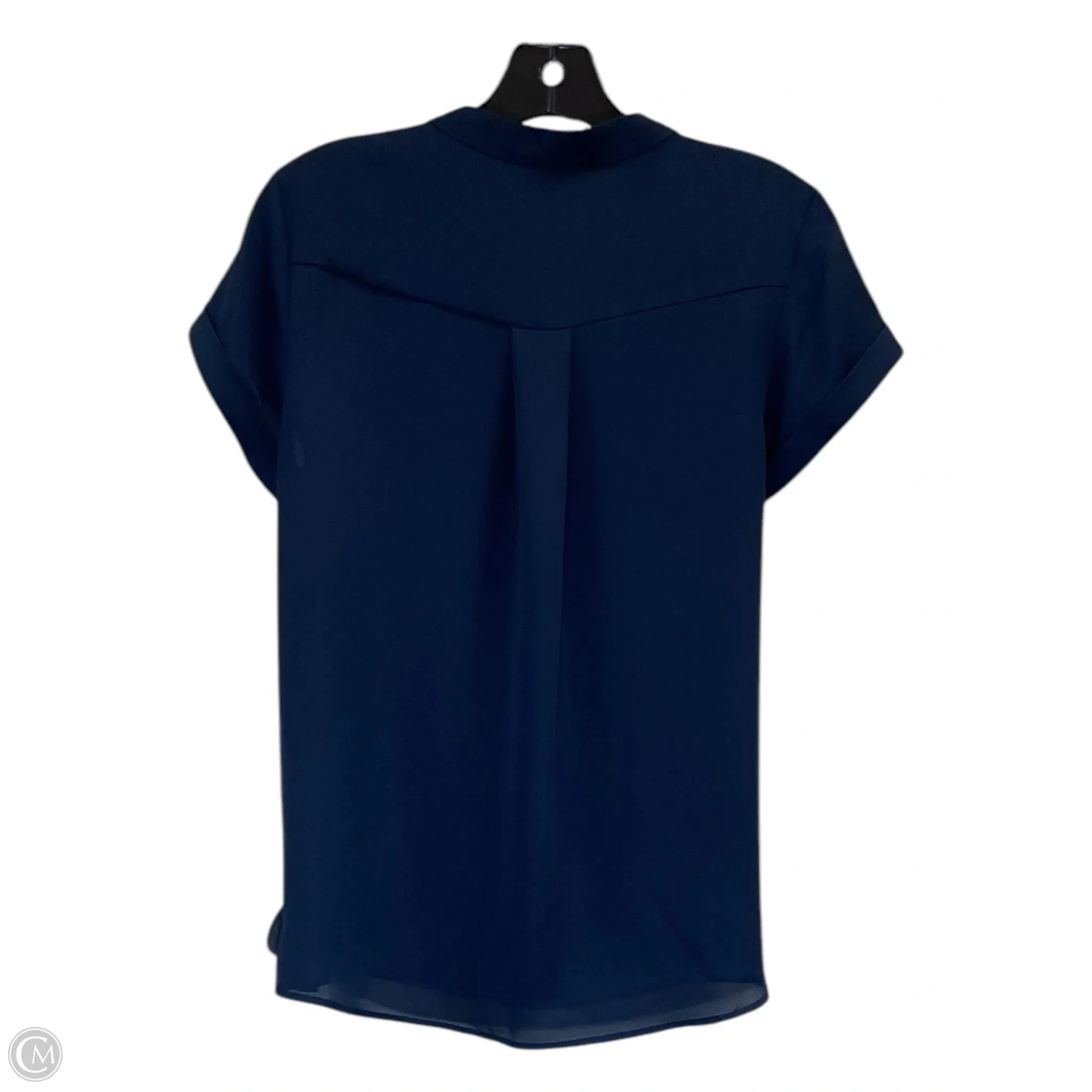 Top Short Sleeve By Simply Vera In Navy, Size: Mp