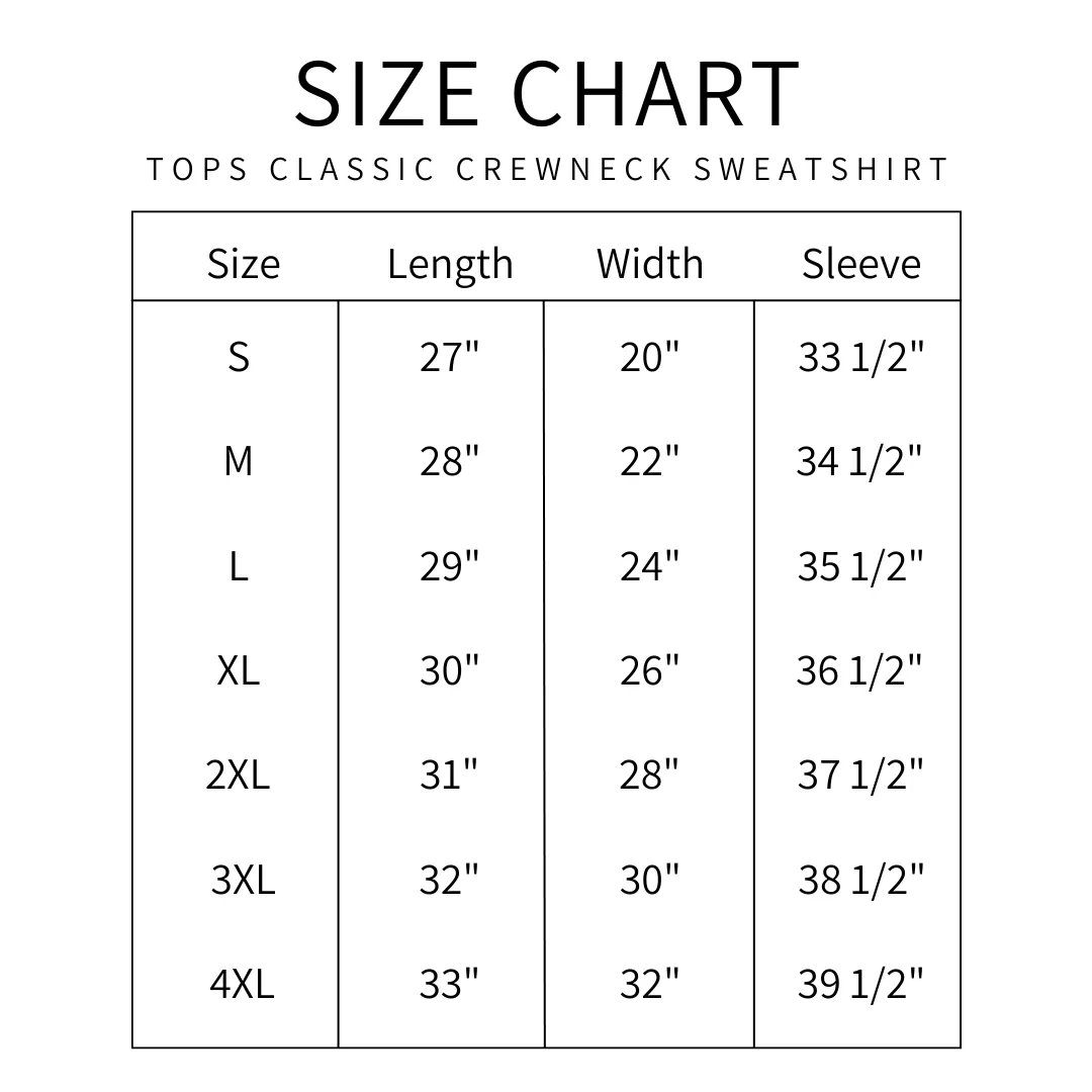 TOPS Large Logo Classic Crewneck Sweatshirt
