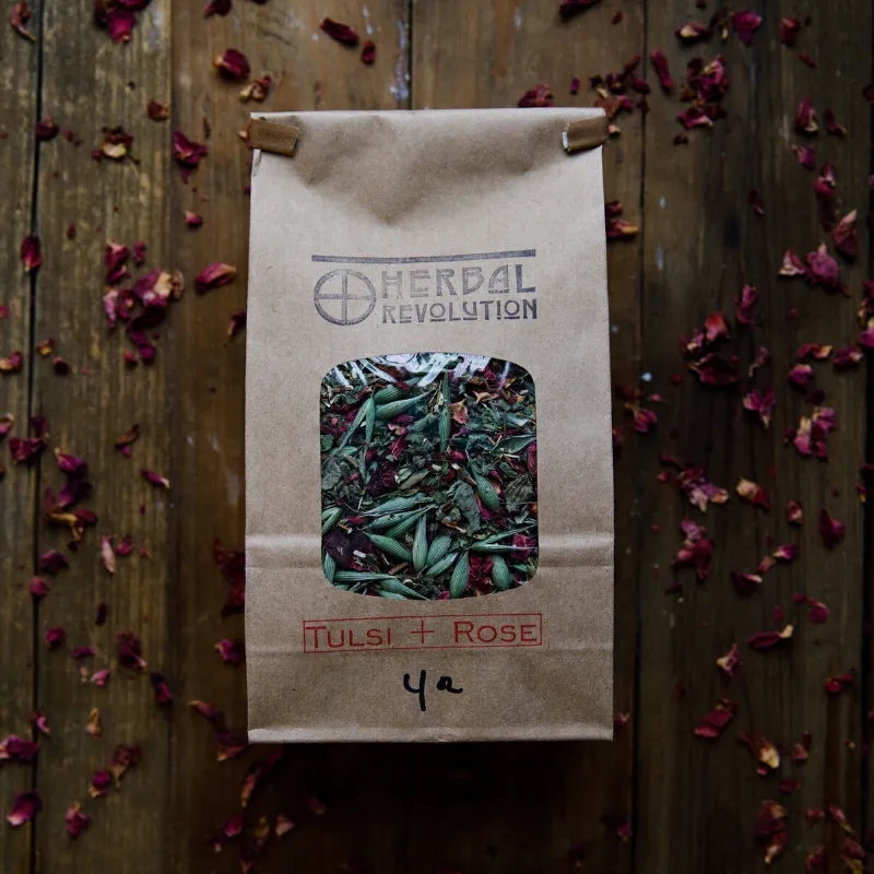 Tulsi   Rose Tea