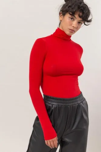Turtleneck Essential Long Sleeve Layering Top