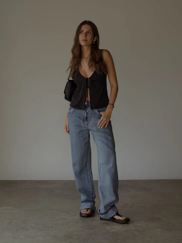 TWIST WIDE JEAN  - CLASSIC BLUE