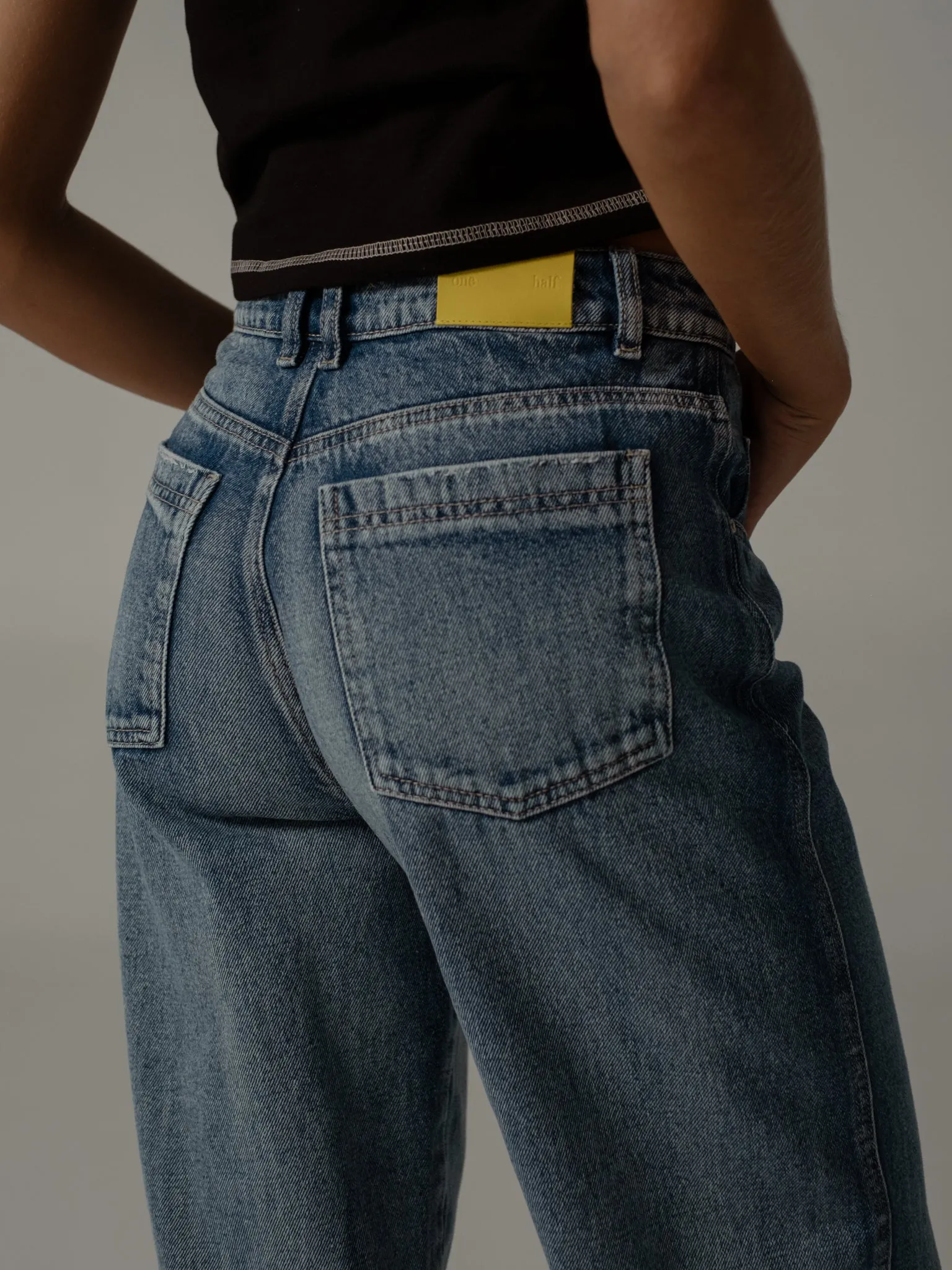 TWIST WIDE JEAN  - CLASSIC BLUE